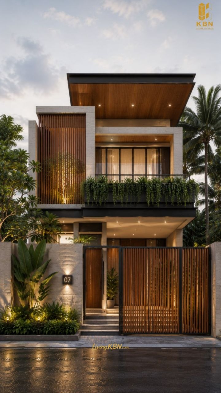 Fasad bangunan modern karya KBN