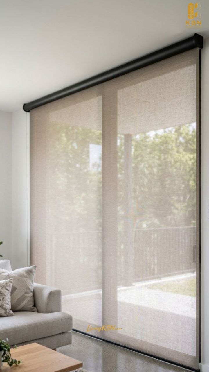 Motorized curtain pada jendela besar karya KBN — foto 2