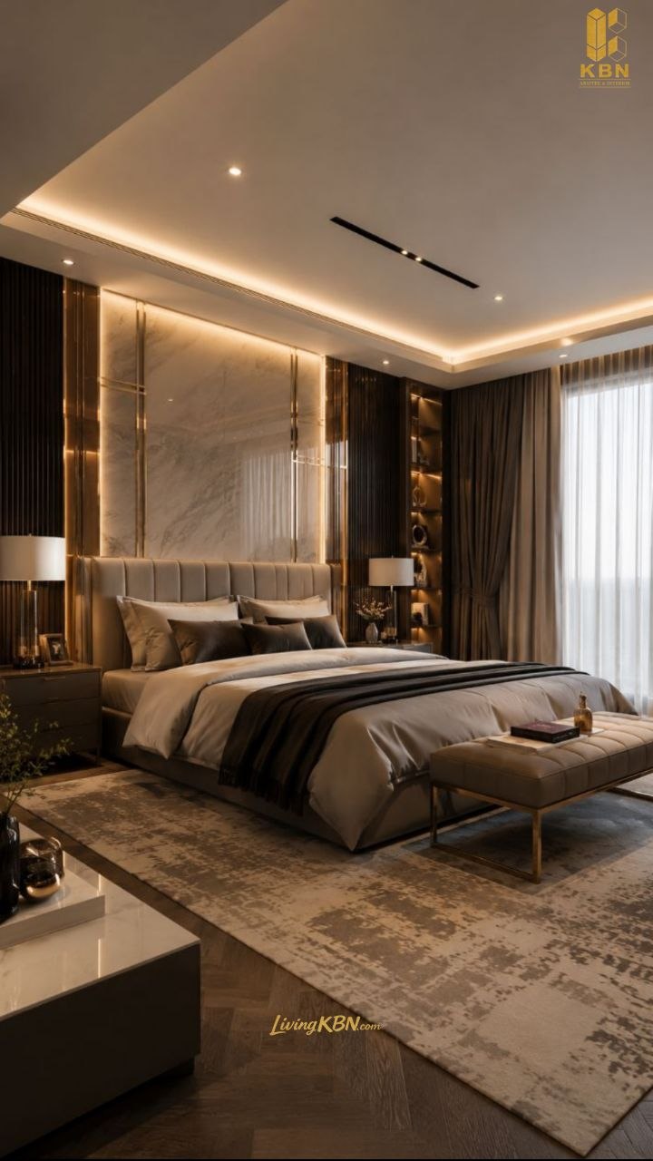 Interior kamar tidur dengan wardrobe karya KBN — foto 5