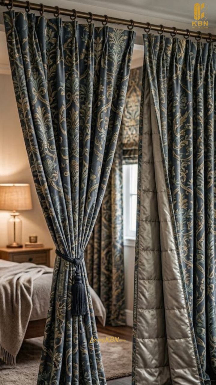 Gorden Klasik & Vitrase Satin — kombinasi dua lapis mewah
