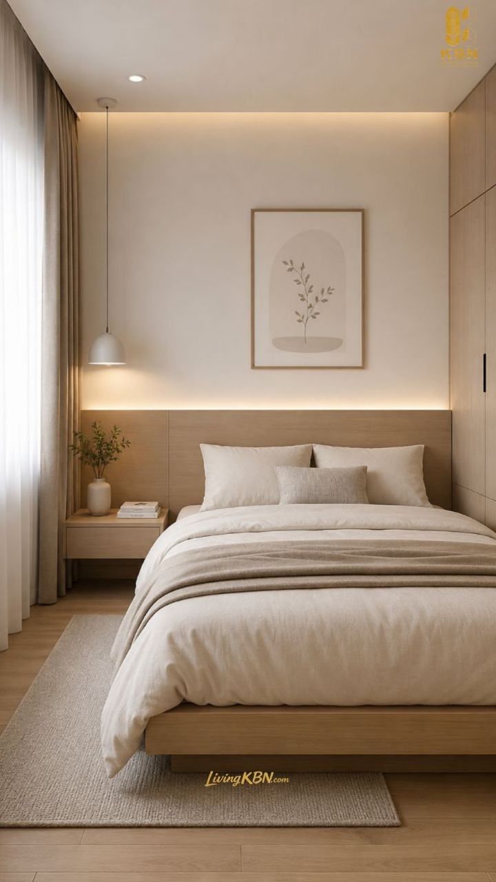 Interior kamar tidur dengan wardrobe karya KBN — foto 6