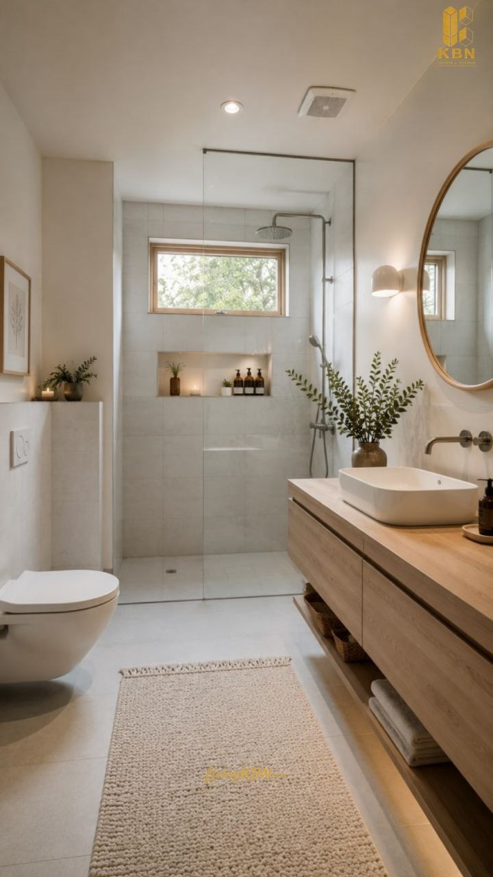 Interior kamar mandi dengan vanity karya KBN — foto 4
