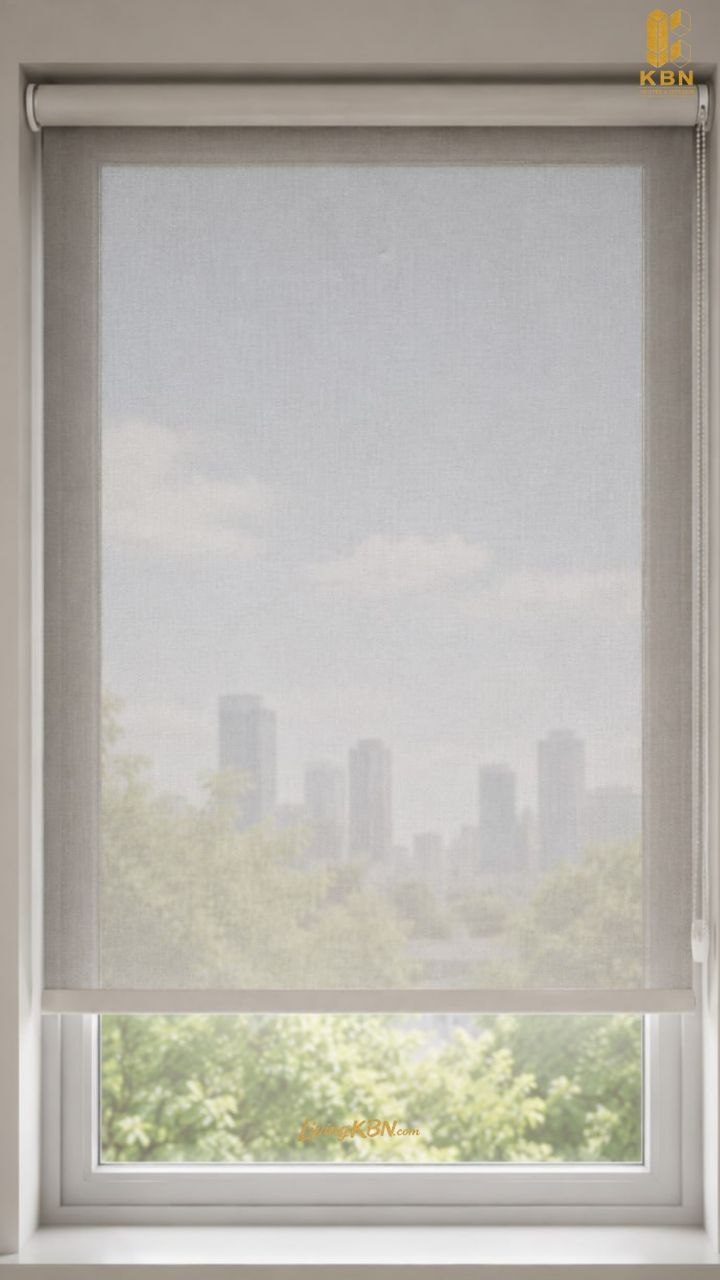 Sunscreen Roller Blind — mengurangi panas dan silau tanpa menutup pemandangan