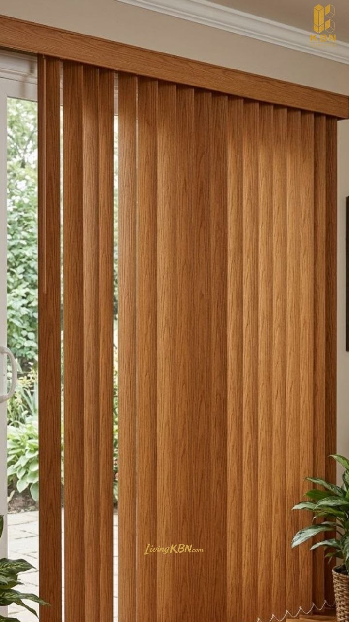 Vertical blind untuk jendela interior kantor